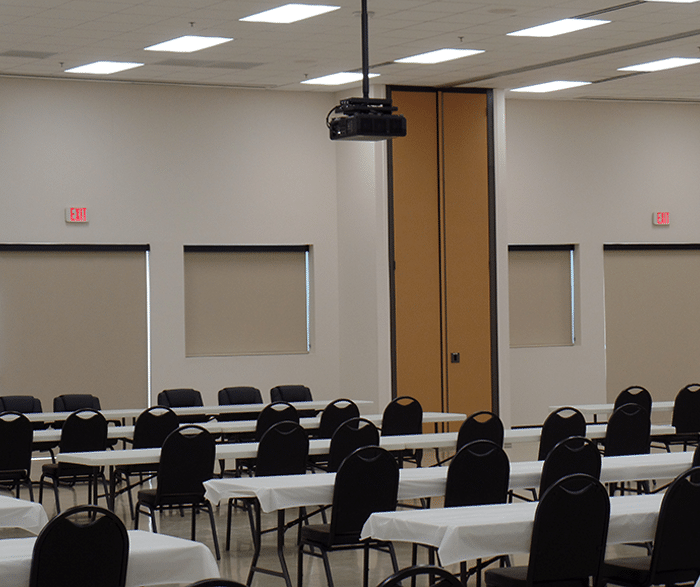 Custom Roller Shades Meeting Room